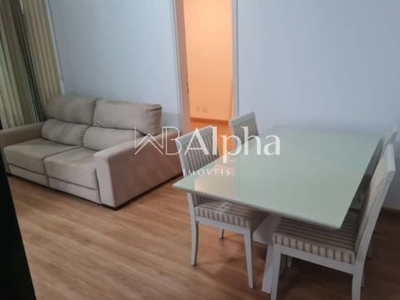 Apartamento mobiliado para locação no condomínio splendya 1 em alphaville - sp