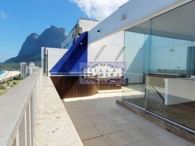 Cobertura com 3 quartos à venda na avenida almirante álvaro alberto, são conrado, rio de janeiro, 250 m2 por r$ 3.400.000