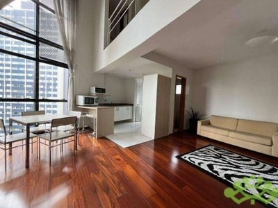 Loft com 1 dormitório para alugar, 90 m² por r$ 3.300/mês - bigorrilho - curitiba/pr