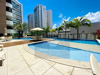 Apartamento com 1/4, varanda, mobiliado, 1 vaga, em Alphaville