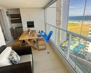 Apartamento com vista para o mar e varanda gourmet na Enseada - Guarujá - SP
