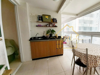 Apartamento em Cidade Ocian, Praia Grande/SP de 87m² 3 quartos à venda por R$ 399.000,00