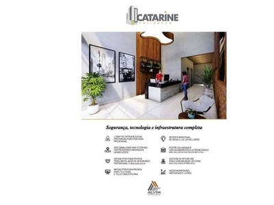 Apartamento em Santa Catarina, Juiz de Fora/MG de 45m² 2 quartos à venda por R$ 292.900,00