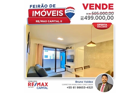 Apartamento em Sul (Águas Claras), Brasília/DF de 55m² 2 quartos à venda por R$ 498.000,00