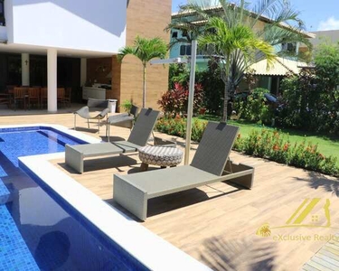 Casa com 5 suítes, 280m2, equipada e decorada no melhor Condomínio de Guarajuba : Condomín