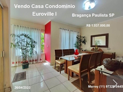 Casa em Residencial Euroville, Bragança Paulista/SP de 182m² 3 quartos à venda por R$ 1.036.000,00