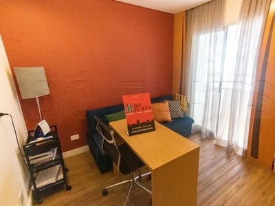 Flat entre o Jardins e Paraíso ideal para moradia de longo prazo apartamento com varanda.