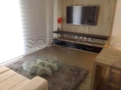 Flat Vila Nova Luxury disponível para locação próximo da Avenida Santo Amaro.