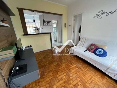 Apartamento com 2 dormitórios à venda, 65 m² por r$ 375.000,00 - campo grande - santos/sp