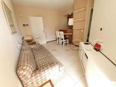 Flat no stagium studio contendo 35m², 1 dorm e 1 vaga no jardim paulista, disponível para locação.