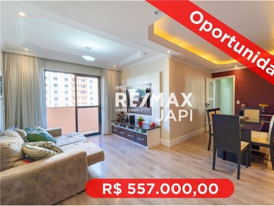 Apartamento em Parque Residencial Eloy Chaves, Jundiaí/SP de 100m² 3 quartos à venda por R$ 556.000,00
