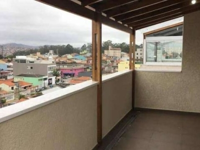 Cobertura com 3 dormitórios à venda, 130 m² por r$ 480.000,00 - parque são vicente - mauá/sp