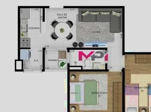 Apartamento a venda Myriad Engordadouro Jundia SP 2 quartos 2 vagas