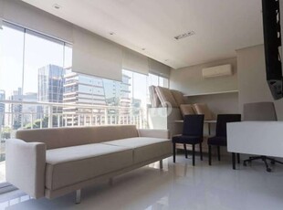 Apartamento com 1 quarto para alugar na av. presidente juscelino kubitschek, --, itaim bibi, são paulo, 54 m2 por r$ 9.500