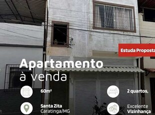 Apartamento com 2 quartos, 60m², à venda em Caratinga, Santa Zita