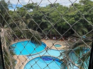 Apartamento de frente para piscina a venda thermas paradise rio quente - go