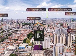 Apartamento para venda em são paulo, tatuapé, 2 dormitórios, 1 banheiro, 1 vaga