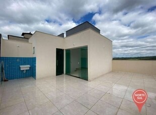 Cobertura com 2 dormitórios à venda, 112 m² por r$ 280.000,00 - serra azul - sarzedo/mg