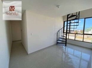 Cobertura com 2 dormitórios à venda, 59 m² por r$ 480.000 - intermares - cabedelo/pb