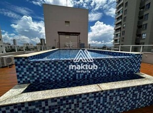 Cobertura para alugar, 415 m² por r$ 18.353,74/mês - jardim - santo andré/sp