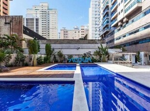 Flat com 2 dormitórios à venda, 70 m² por r$ 545.000 - pitangueiras - guarujá/sp