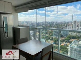 Studio com 1 dormitório 1 vaga para alugar avenida santo amaro - brooklin