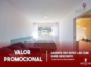 Studio mobiliado no ed. josé conrado riedel, com 1 dormitório à venda, 46 m² por r$ 259.000 - centro cívico - curitiba/pr