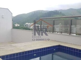 Cobertura com 3 quartos para alugar na estrada pau-ferro, freguesia (jacarepaguá), rio de janeiro, 135 m2 por r$ 4.250