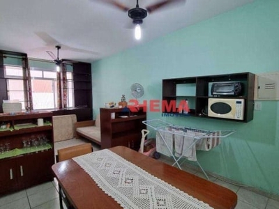 Apartamento com 1 dormitório à venda, 53 m² por r$ 330.000,00 - gonzaga - santos/sp