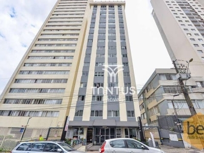 Apartamento com 1 dormitório para alugar, 40 m² por r$ 1500/mês - centro - curitiba/pr