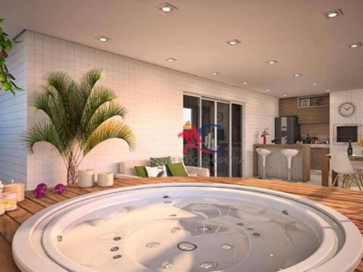 Apartamento com 2 dormitórios à venda, 80 m² por r$ 638.646,68 - vila guilhermina - praia grande/sp