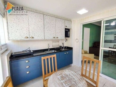Apartamento com 2 dormitórios para alugar, 83 m² por r$ 5.000,00/mês - boqueirão - praia grande/sp
