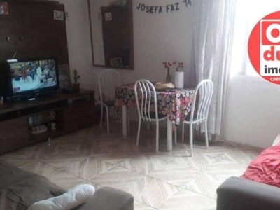 Apartamento com 3 dormitórios à venda, 70 m² por r$ 320.000,00 - aparecida - santos/sp