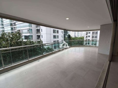 Apartamento com 4 dormitórios à venda, 330 m² por r$ 3.799.000,00 - barra da tijuca - rio de janeiro/rj