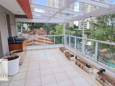 Apartamento para alugar, 120 m² por r$ 8.486,78/mês - campo belo - são paulo/sp