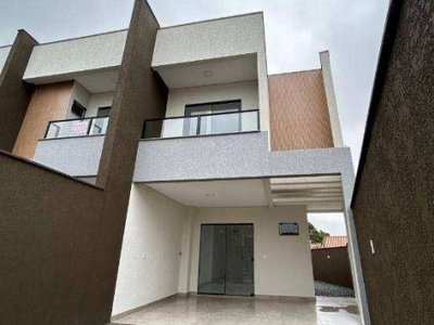 Casa com 3 dormitórios à venda, 94 m² por r$ 520.000,00 - bom retiro - joinville/sc