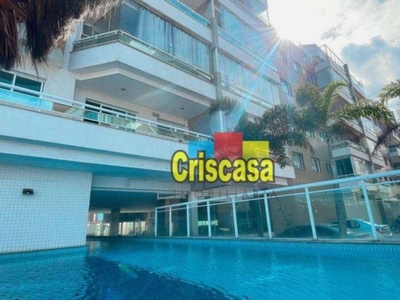 Cobertura à venda, 184 m² por r$ 1.120.000,00 - jardim flamboyant - cabo frio/rj