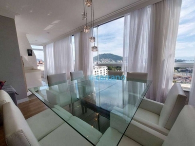 Cobertura com 3 dormitórios para alugar, 176 m² por r$ 9.000,00/mês - itacorubi - florianópolis/sc