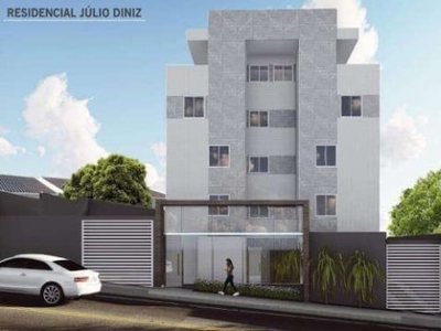 Cobertura com 3 quartos à venda na rua júlio diniz, santa branca, belo horizonte, 85 m2 por r$ 369.000