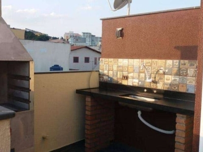 Cobertura para alugar, 180 m² por r$ 2.900,00/mês - vila metalúrgica - santo andré/sp