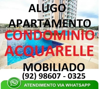 lindo Apartamento Condomínio Acquarelle 02 quartos na Ponta Negra