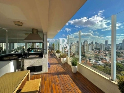 Magnifica cobertura duplex, com vista panorâmica, localizada no brooklin.