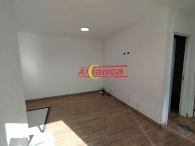 Apartamento com 2 quartos para alugar - 44m² - vila rio de janeiro - guarulhos/sp por r$1290,00