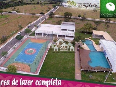Terreno à venda, 1000 m² por r$ 500.000,00 - condomínio vitória golf residence - lagoa santa/mg