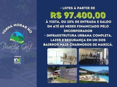 Terreno à venda, 1612 m² por r$ 287.500,00 - espraiado - maricá/rj