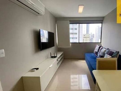 Apartamento com 1 dormitório para alugar, 40 m² por R$ 3.499/mês - Boa Viagem - Recife/PE