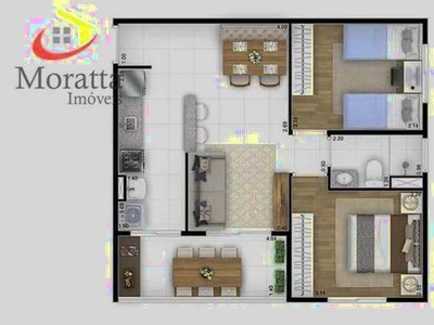 Apartamento NOVO - 2 dorm - VENDA - LOCAÇÃO - Cond. Residencial Magnifique - Vila Roma