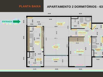 Excelente apartamento à venda no Condomínio Rossi Montês - São José dos Campos - SP - Áre