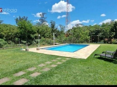 Casa com 6 dormitórios, 400 m² - venda por r$ 2.200.000,00 ou aluguel por r$ 8.540,00/mês - condomínio serra da estrela - atibaia/sp