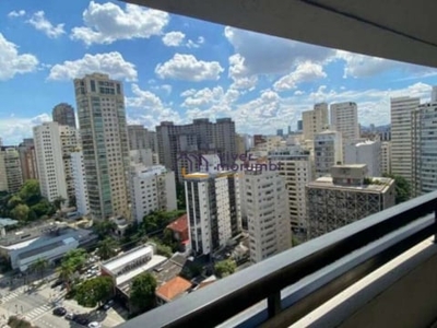 Apartamento com 1 quarto para alugar na avenida cidade jardim, --, itaim bibi, são paulo, 33 m2 por r$ 3.200